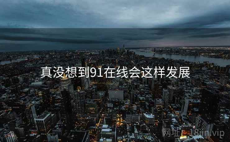 真没想到91在线会这样发展  第2张 真没想到91在线会这样发展  第2张