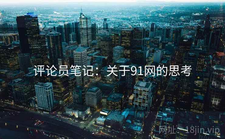 评论员笔记:关于91网的思考