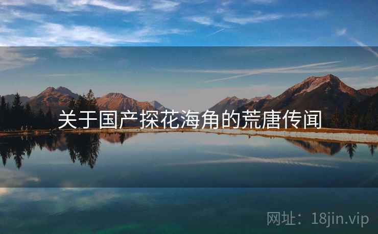 关于国产探花海角的荒唐传闻