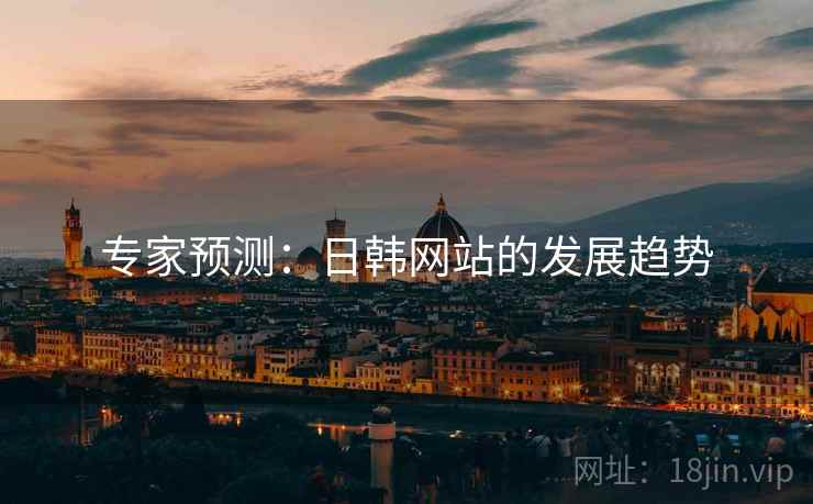 专家预测:日韩网站的发展趋势
