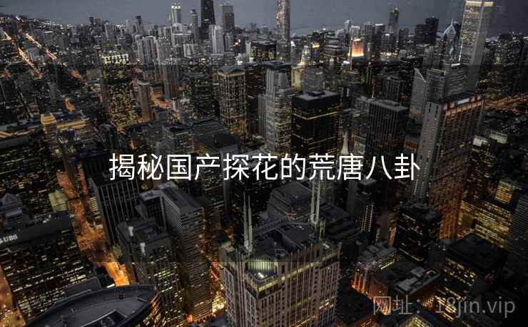 揭秘国产探花的荒唐八卦